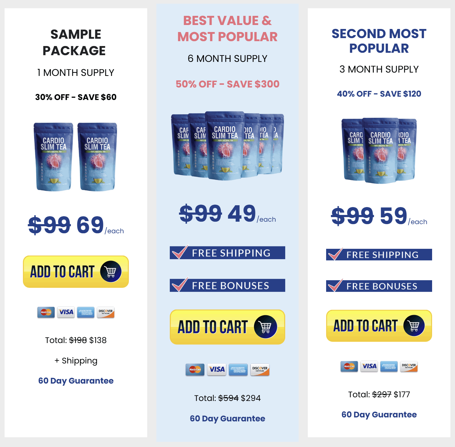 cardio slim tea price